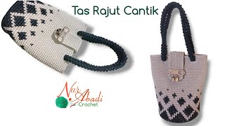 Tas Rajut Cantik 🤩 || Sangat Mudah 🧶🪡 || Crochet bag pattern