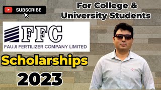 Fauji Fertilizer Company Scholarships 2023 ||Complete Application Procedure  @Muhammadbilalhussain