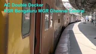 Full Journey KSR Bengaluru MGR Chennai Central Double Decker Express