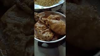 Biryani and chicken chap #youtubeshorts #food #foodlover #foodie #minivlog #short #foodshorts