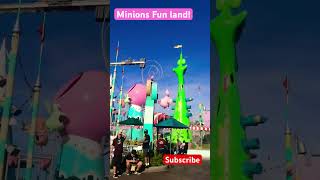 POV: Walking into Minion Fun land for the first time! Rides and water park! 💦👶🎡🎠