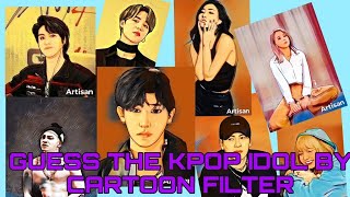 Guess the kpop idol by cartoon filter