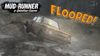 Spintires: MUDRUNNER | G27 Wheel Gameplay with Wheel Cam | Grandmas Muddy Road