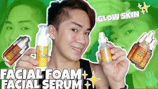 GLOWING SKIN!!✨ FACIAL CERUM AND FACIAL FOAM!!! THE BEST SKINCARE!!!❤️