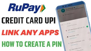 How to Link Paytm Rupay Credit Card !! Rupay Credit Card Create New Pin Process