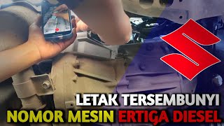 Letak Nomor mesin ERTIGA DIESEL