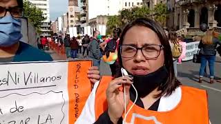 Movilización de trabajadores de la salud en Tucumán