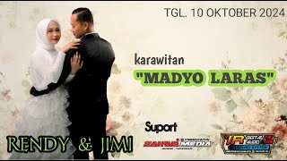 🔴LIVE WEDDING RENDY ADETYA A.Md. ANT III & JIMI SINTIA A.Md Kep // KARAWITAN MADYO LARAS // IR AUDIO