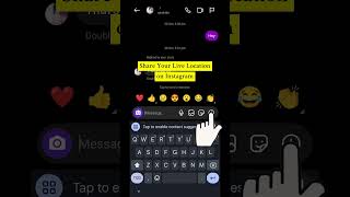 Share Your Live Location on Instagram #howto #instagram #live #location