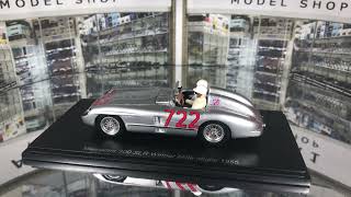 Spark 1/43 Moss/Jenkinson Mercedes-Benz 300 SLR Winner Mille Miglia 1955