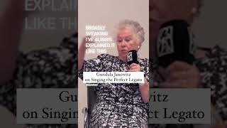 Gundula Janowitz pro tip on Singing the Perfect Legato!