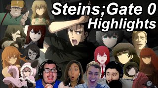 Steins;Gate 0 Reaction Highlights | Great Anime Reactors!!! | 【シュタインズゲート ゼロ】【海外の反応】