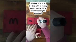 Part 1: Using magnetic tiles to read and spell! More info in description