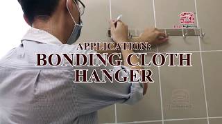 Cloth hanger installation without nail or screw (AS-1206)