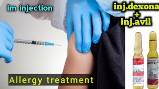 injection video.allergy treatment.injection avil+dexona uses|medical knowledge pk