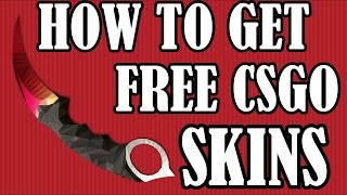 HOW TO GET FREE CSGO SKINS CASES KNIVES STICKERS - CSGO PRIZES