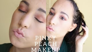 Natural Pinky Peach Makeup Tutorial |Jasmin Jimenez92