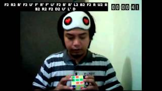 [Speed x2] Blindfold solve (davao cuber) - NEW PB 2 mins 44 secs