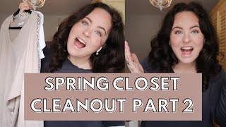 SPRING CLOSET CLEAN OUT 2021 PT. 2 | organizing & decluttering my wardrobe | LITERALLY LYDIA