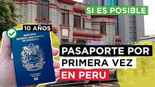 Cita para pasaporte por PRIMERA VEZ en LIMA | Pasaporte de 10 años SAIME 🇻🇪