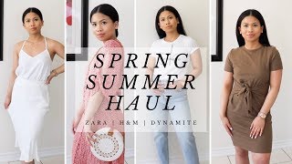 SPRING/SUMMER TRY ON HAUL | ZARA, H&M & MORE