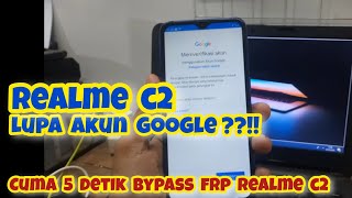 REALME C2 LUPA AKUN GOOGLE || CARA BYPASS FRP REALME C2 HANYA 5 DETIK