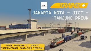 LOKOMOTIF CC 201 AMBIL KERETA API BARANG TERPANJANG DI JICT TANJUNG PRIUK |TRAINZ RAILROAD INDONESIA