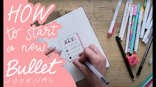 How to Set Up a New Bullet Journal