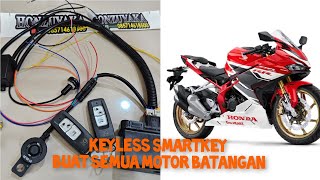 keyless smartkey buat motor CBR 250rr dikirim ke Kalimantan. lokasi toko kita di Cibinong bogor