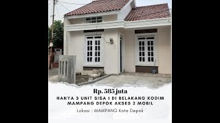 Rumah minimalis harga ekonimis di dalam komplek Mampang Kota Depok