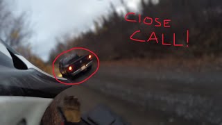 POV Ride: Driving a Polaris Sportsman 500 H.O. on Roads and Trails (Close Call)