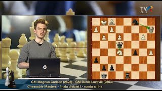 Lazavik vs Carlsen la Chessable Masters