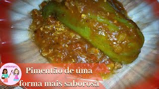 PIMENTÃO RECHEADO COM CARNE MOÍDA DELICIOSO |Receitas da Sogra