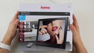 HAMA 97SLB Digitaler Bilderrahmen Unboxing + kurzer Test