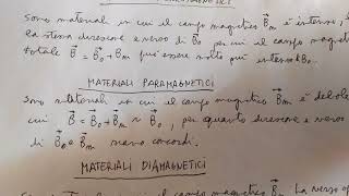 Magnetismo: Materiali Ferro-, Para-, Diamagnetici, Permeabilita' Magnetica Relativa