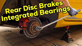 How To Change Rear Disc Brakes with Integrated Bearings | Renault Clio IV R.S. EDC