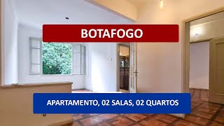 AP1516 - BOTAFOGO, Praia de Botafogo, apartamento, 02 salas, 02 quartos