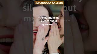 If I maintain my silence about my secret...😊#shorts #shortsvideo #motivation #psychology