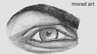 Pencil drawing of Cristiano Ronaldo's eye #Ronaldo_drawing_art