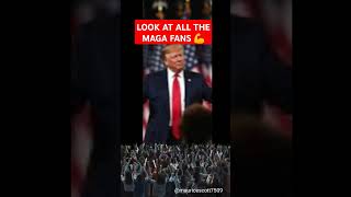 TRUMP TAKES THE STAGE WITH MAGA CHEERS#TrumpRally #MAGA2024 #PatriotPride #USA