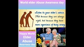 World Elder abuse awareness day 2021