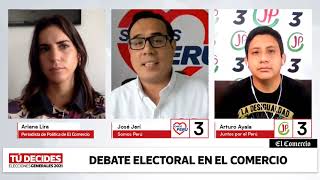 Arturo Ayala #JP3 de Juntos Por el Perú debate con José Jerí de Somos Perú en el El Comercio.