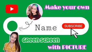 HOW TO CREATE YOUR SUBCRIBE BUTTON WITH LOGO | GREEN SCREEN | Jabee Dy