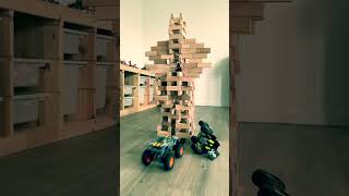 LEGO Trucks vs. Darth Jenga  #monstertruck  #monsterjamtoys #jenga