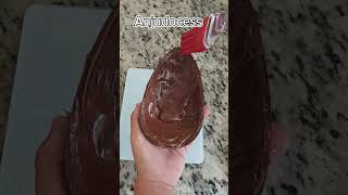 Ovo de Páscoa trufado de Nutella ❤️ #chocolate #shortsviral #shortsvideo #ovodepáscoa