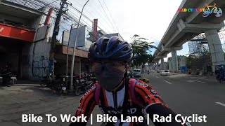 Bike to work | Commonwealth Bike Lane | Rad Cyclist