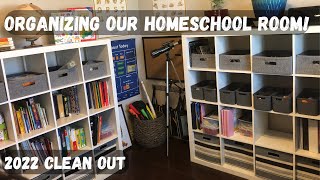 Homeschool Room Clean Out | Room Tour 2022