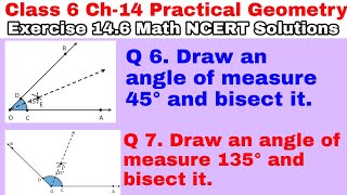 Class 6 Ex 14.6 Q 6 | Q 7 | Practical Geometry | Chapter 14 | Exercise 14.6 | Math NCERT Solutions