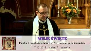 Misje Święte 2013 w Parafii Św. Antoniego w Żurominie - dzień 7