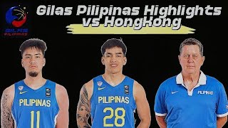 Gilas Pilipinas vs Hongkong Highlights | Kai Sotto at Kevin Quiambao Nagpakitang Gilas